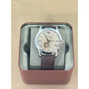 Emporio Armani Valente AR60017 Men's Watch Meccanico With Beige Dial